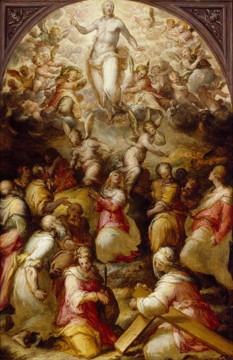 Cristo in gloria con Sant'Agnese e Sant'Elena - Ashmolean Museum